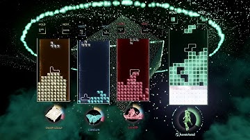 Tetris Effect: Connected, playing as Boss