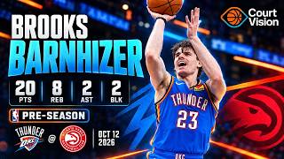 Brooks Barnhizer - 20 Points, 8 Rebounds, 2 Assists vs Hawks - 2026-27 Preseason