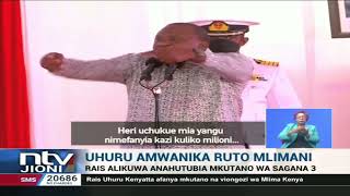 Sagana: Rais Uhuru amlipua Ruto mlimani