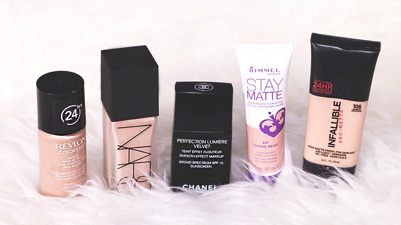 Top 5 Favorite Foundations for Oily Skin YouTube