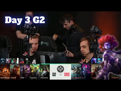 G2 vs ORD - Day 3 LoL MSI 2022 Group Stage | G2 Esports vs ORDER full game