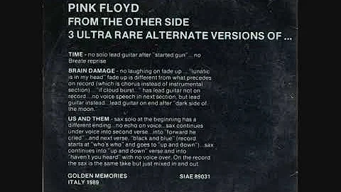 Pink Floyd 3 ULTRA RARE ALTERNATIVE VERSIONS OF.....