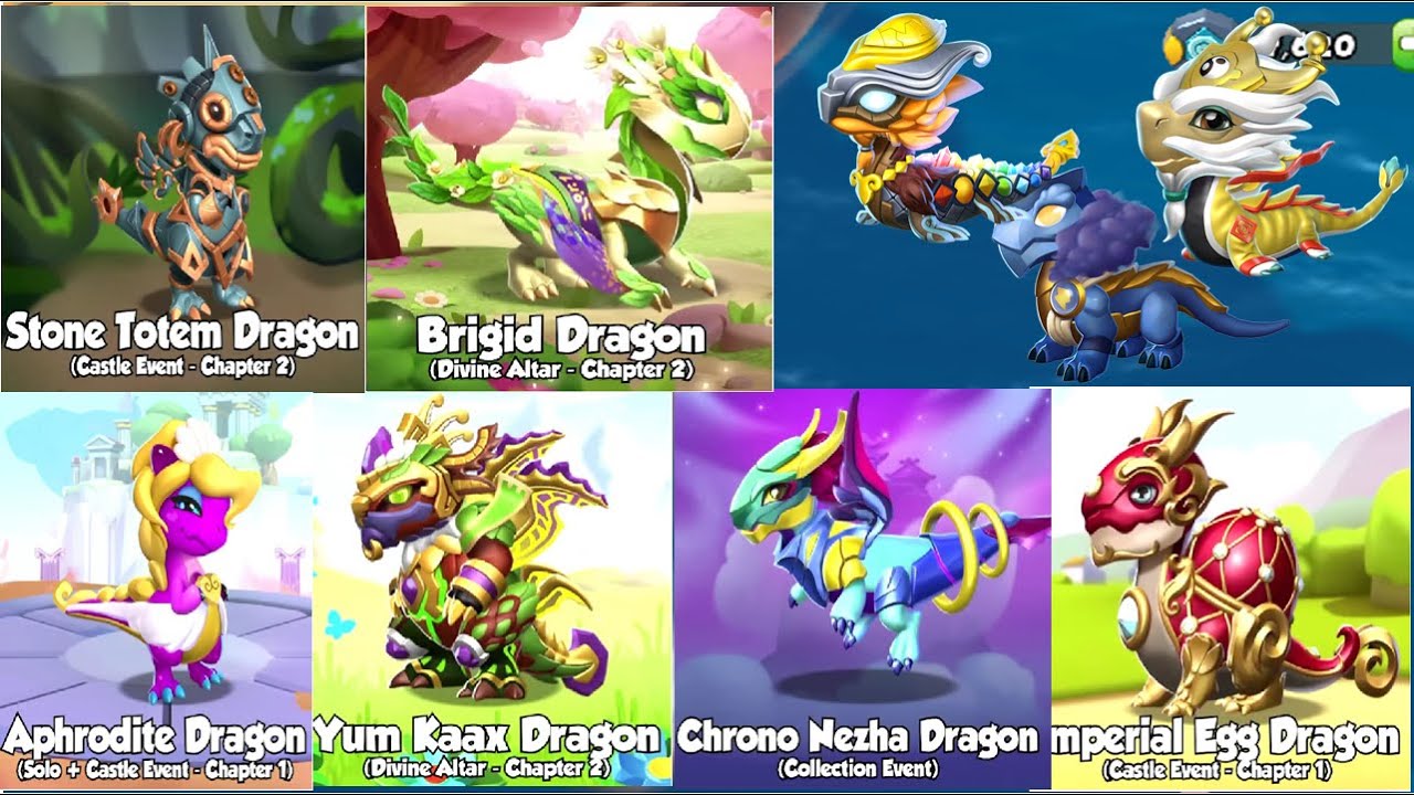 DML Revealed All Springtime Passions Event Dragons-Dragon Mania legends | Divine fest Event | DML