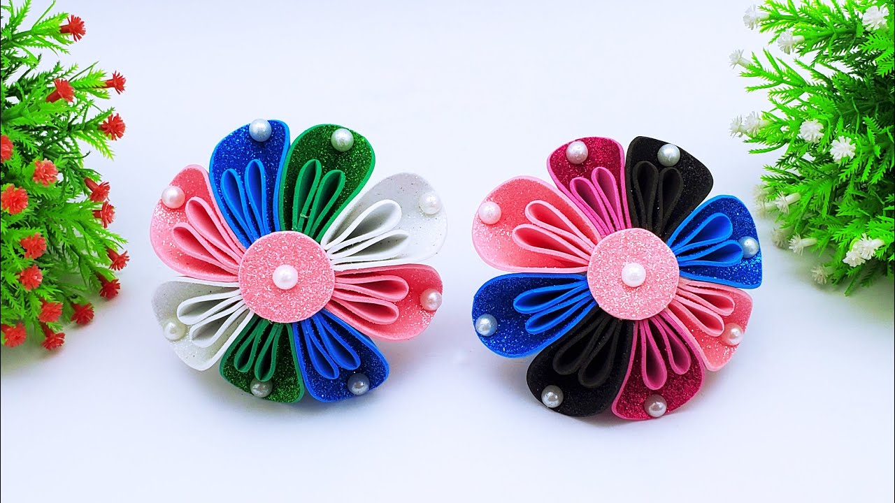 How To Make Glitter Foam Paper Umbrella With Your Own Hands | Easy  DIY Glitter Foam Paper Umbrella