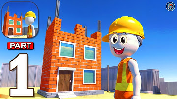 Pro Builder 3D - Gameplay Walkthrough Part 1 Create the Best Brick Homes in Town (Android, iOS)