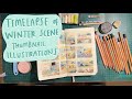 Tiny Sketches → Big Ideas | How I Plan A Winter Scene!