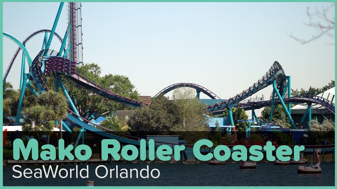 SKYFOX Drone Zone: Mako roller coaster at SeaWorld Orlando