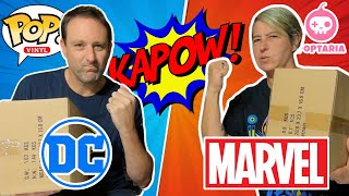 Funko Pop BATTLE of the Superheroes! DC v Marvel mystery boxes from Poptaria