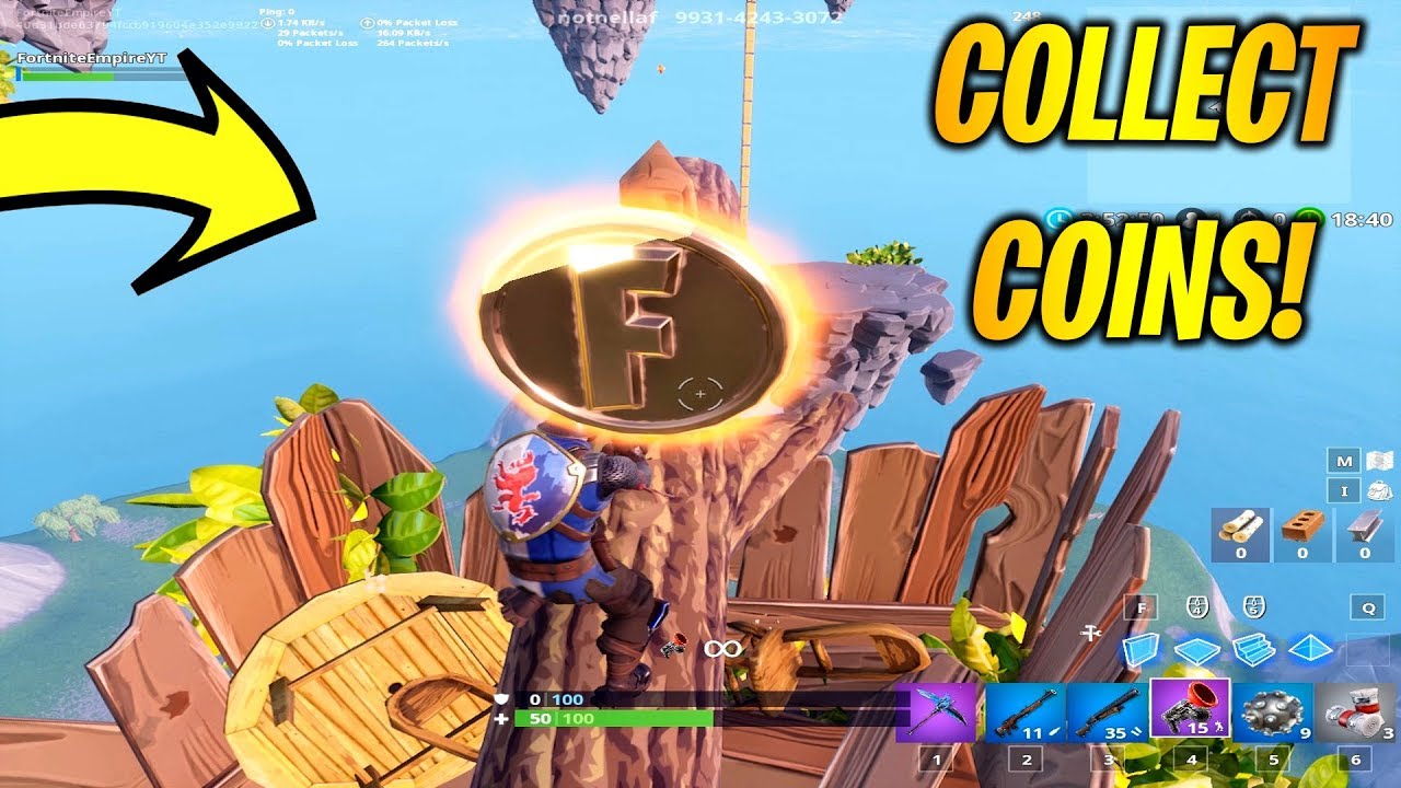 collect coins in featured creative islands overtime challenges day 1 fortnite - coins in creative fortnite