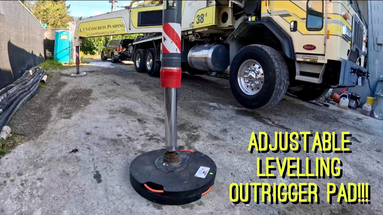 Dica USA “LevelRight” Adjustable, Levelling Outrigger Pad for Cranes, Concrete Pumps, Etc…. 