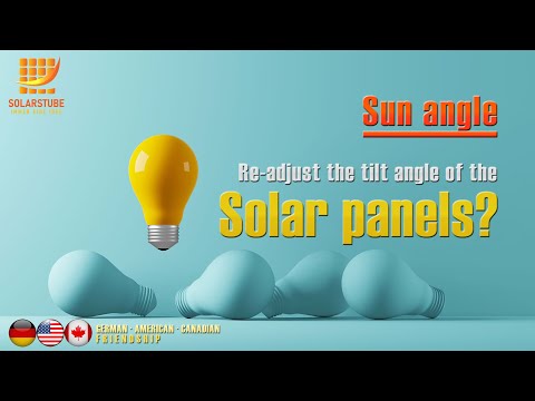 Sun angle (field test): Re-adjust the tilt angle of the Solar panels?