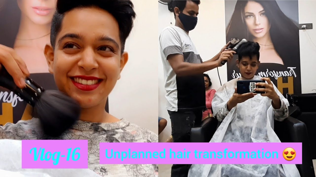 Unplanned hair transformation|Vlog-16| Mom insisted😍Still sinking it in 