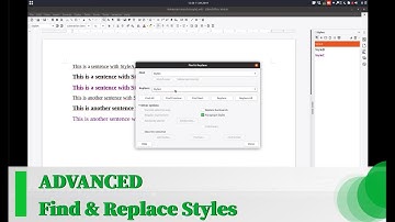 Advanced: Find & Replace Styles - LibreOffice Writer