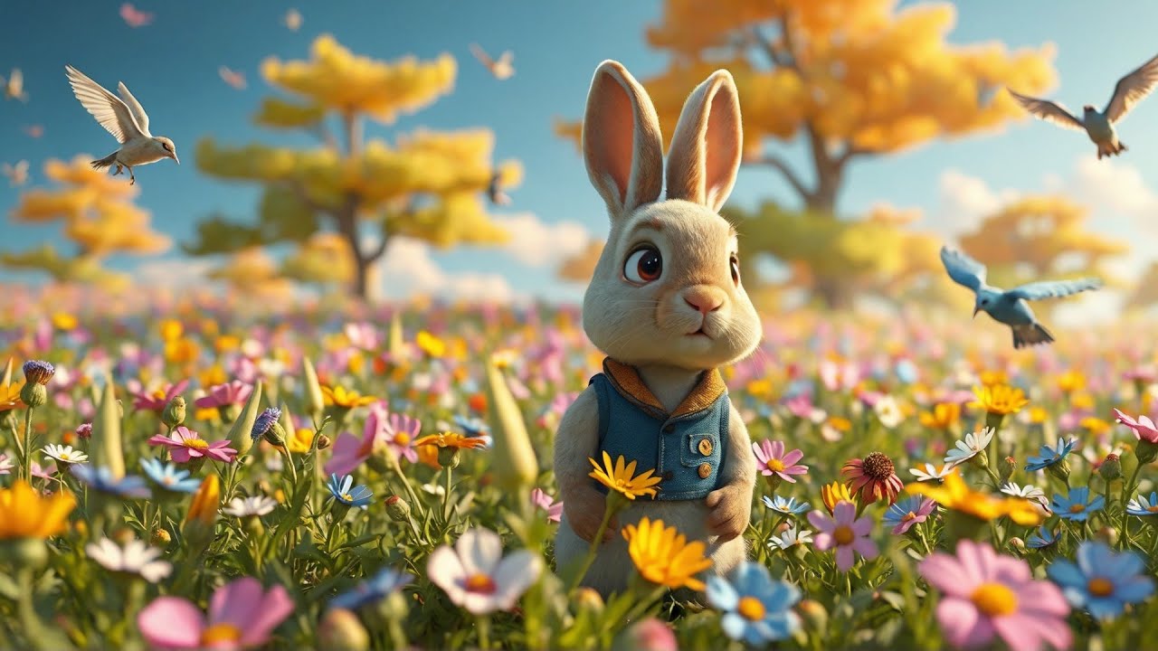 Open Season Rabbits Pretty Ricky Ricky Rabbit Reads a Story | Reading Song for Kids | Nursery Rhymes and ...
