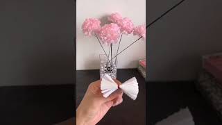#DIY tissue paper flower ideas 🥀 #youtubeshorts #craft #decoration #flowers #ideas #shorts screenshot 4