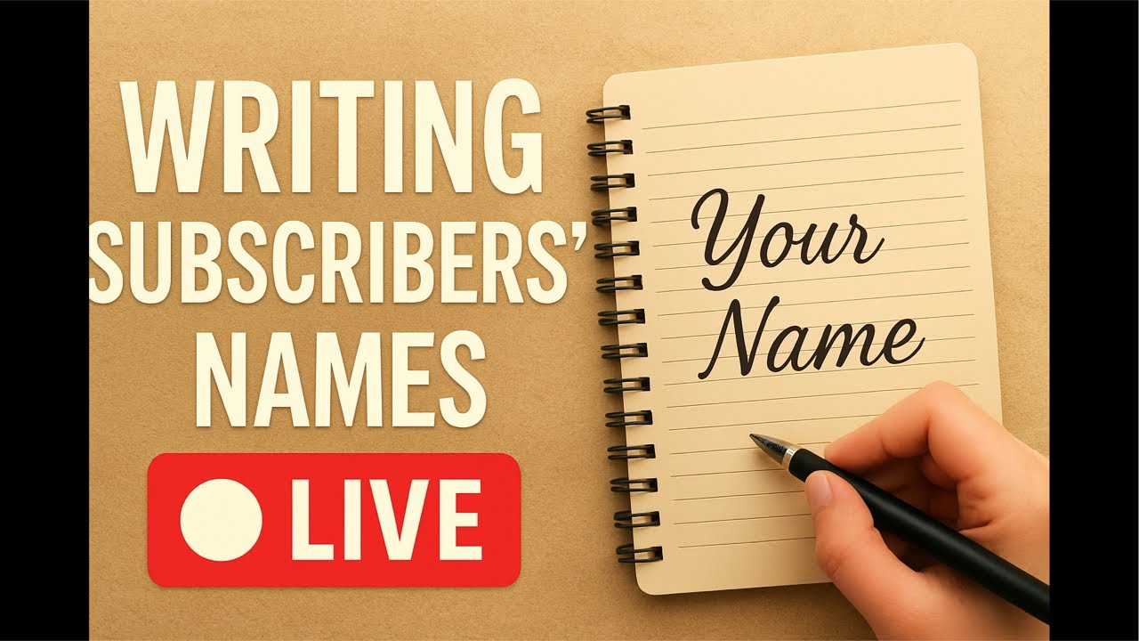 Writing My Subscribers’ Names ❤️ | Comment Yours Below ✍️ | 