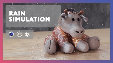 Rain simulation (Cinema 4D, X-Particles, Octane)