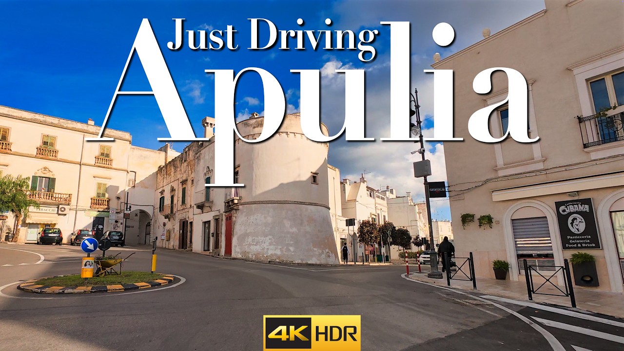 Scenic Drive Through Apulia – Alberobello, Martina Franca, Locorotondo 🚗🇮🇹 Puglia Italy 4KHDR 60 FPS