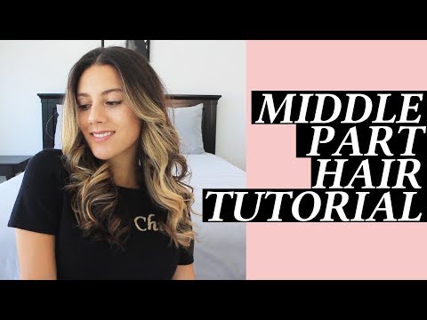 Middle Part Hair Style Tutorial for Back to Work or Back to School