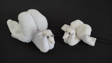 Making towel animal ducks | towel folding | towel art origami | diy towel origami