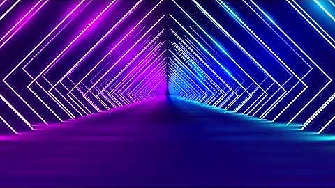 Abstract Neon Lights Animated VJ Loop Background Video - Modern Design No Copyright Motion VJ Loop