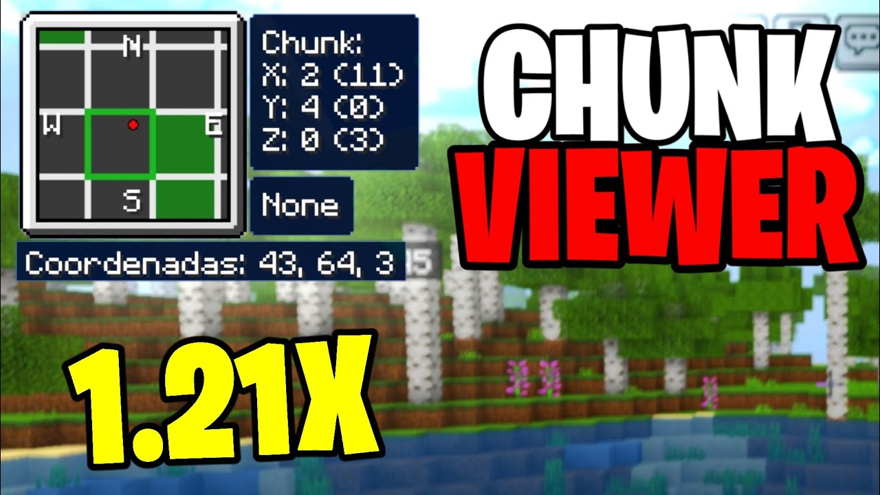 CHUNK VIEWER ️TEXTURA para ver los chunk en Minecraft Pe 1.21X - YouTube