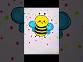 How to draw a kawaii bumblebee step by step 🐝 #drawing #art #shorts