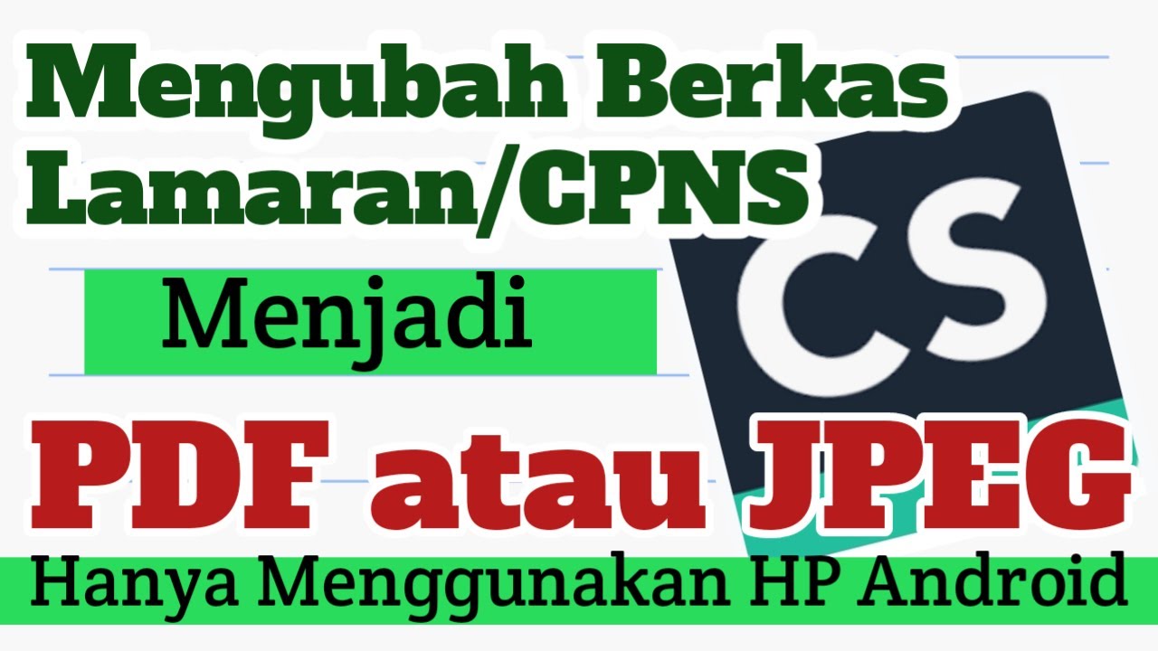 Cara scan dokumen menjadi PDF atau JPG dengan HP Android 