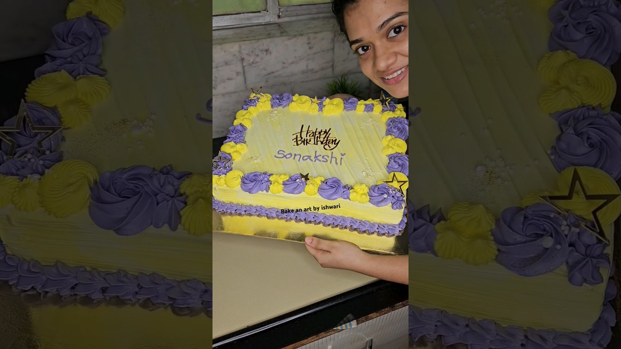 Rectangular Cake of 3 Kg 🤩 #cake #ytshorts #vlog #minivlog #homemade #cakedesign #rectangle #cake