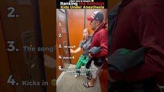 Ranking the funniest kids under Anesthesia #ranking #viralvideo #shortsfeed