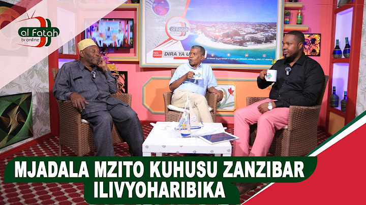 MJADALA MZITO KUHUSU ZANZIBAR ILIVYOHARIBIKA (SEMA NASI)