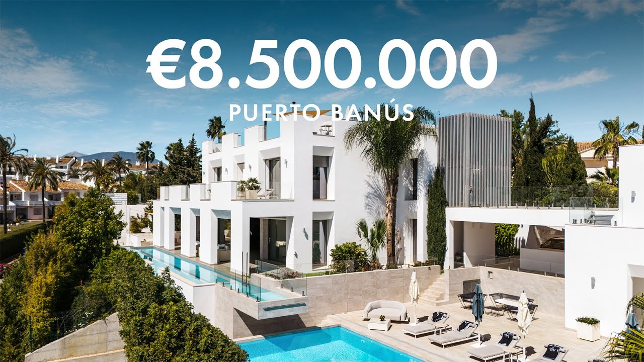 Touring a €10.000.000 Unique Chic Modern Mega-Mansion in Puerto Banus, Marbella | Drumelia