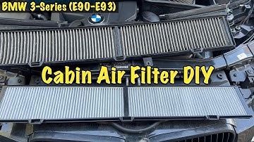 BMW 3 Series (E90, E92) Cabin Air Filter Change DIY