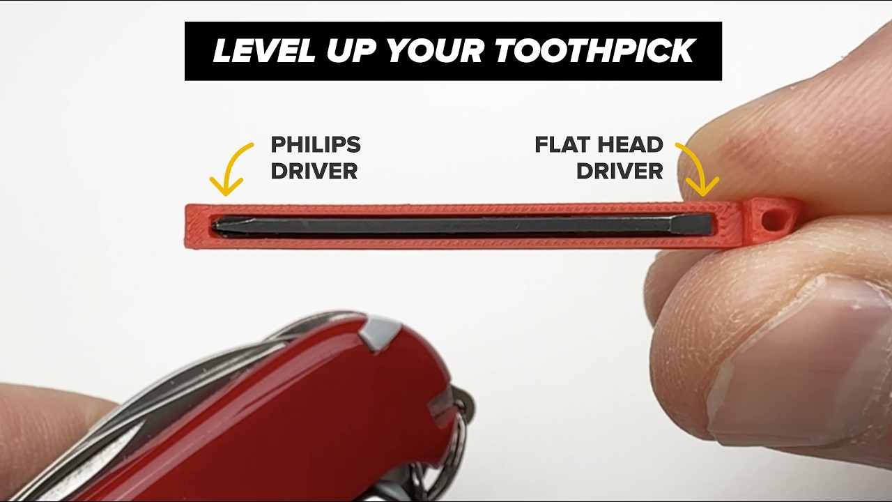 Instant mod! Swap your toothpick for a screwdriver on any Swiss Army Knife