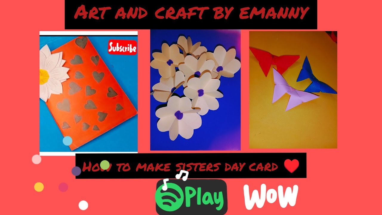 easy origami sisters day card ♥️ ||pop up card ||2022 