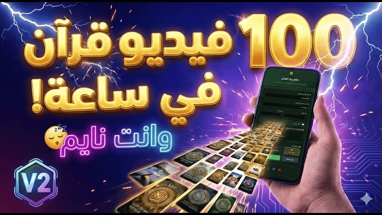 أداة خرافية! اصنع ريلز قرآن لا نهائية وانت نايم🔥😱