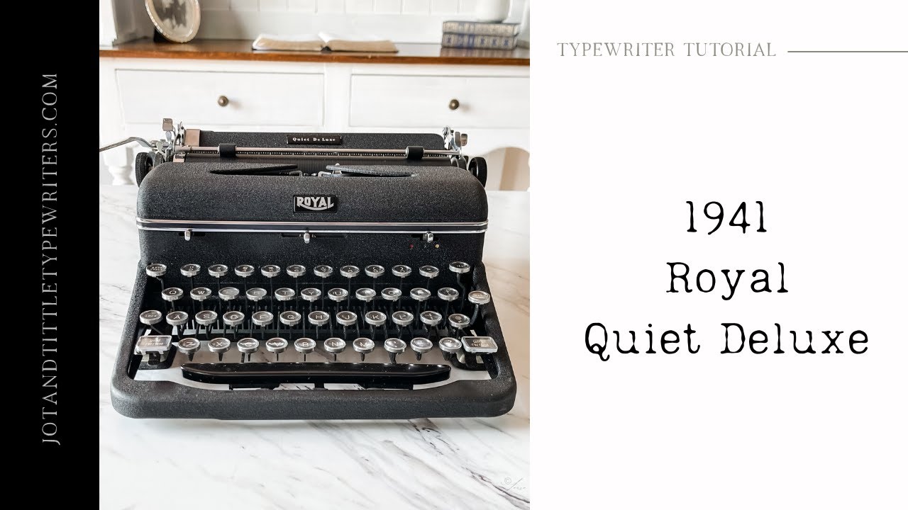 How To Use A 1941 Royal Quiet Deluxe - YouTube