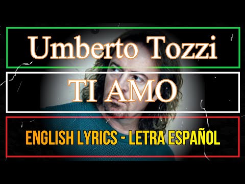 TI AMO - Umberto Tozzi 1977 (Letra espaƱol, English Lyrics, Testo Italiano)