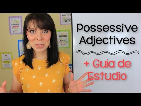 CÓMO USAR LOS ADJETIVOS POSESIVOS EN INGLÉS