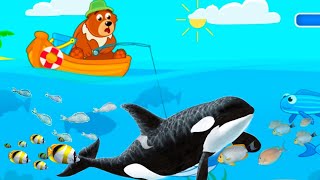 Beruang Mancing Ikan Paus Fishing