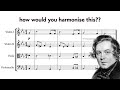 How to harmonise a melody like a romantic composer