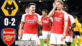 Wolves vs Arsenal 0-2 Highlights, All Goals, Top Moments. Premier League Match. Odegaard vs Wolves