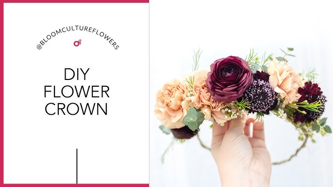 DIY Flower Girl Flower Crown 