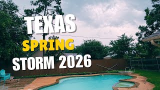 Texas Spring Storm 2026 🌩️ | Relaxing Reel Sound