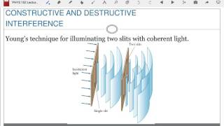 PHYS 152 Lecture 29b: Interference and Diffraction