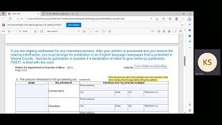 PC 651 Petition for Appointment of Guardian of Minor