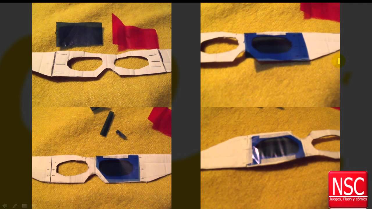 formación Apelar a ser atractivo Viento Tutorial - Como hacer lentes 3D paso a paso (muy facil) - YouTube
