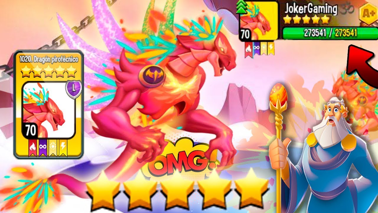 socialpoint google ¡MI DRAGÓN VIP MÍTICO PIROTÉCNICO a NIVEL 70! ⭐⭐⭐⭐⭐- Dragon City #309