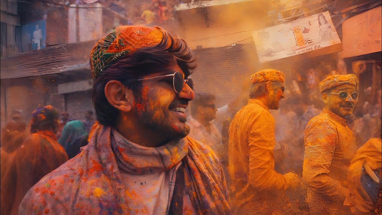 Vrindavan Holi Celebration 😍| Lathmar Holi #lathmarholi #vrindavanholi #vrindavan #barsanaholi 