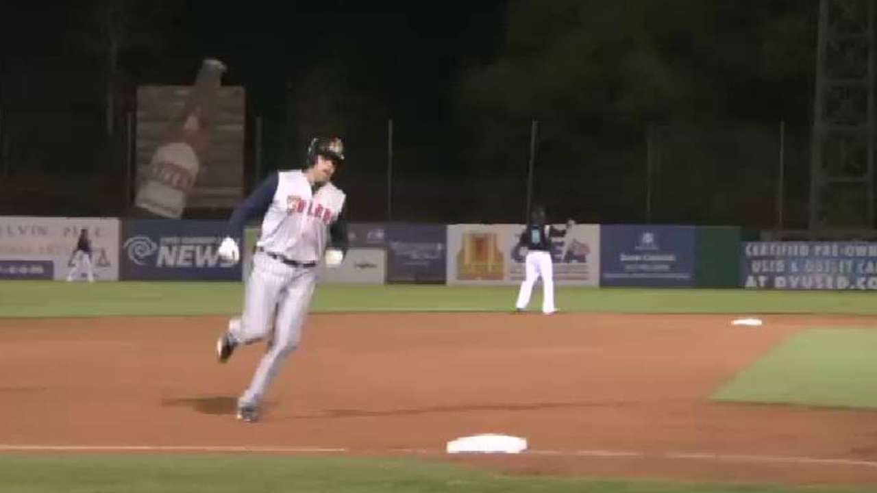 Mike Hessman hits his 394th Minor League home run